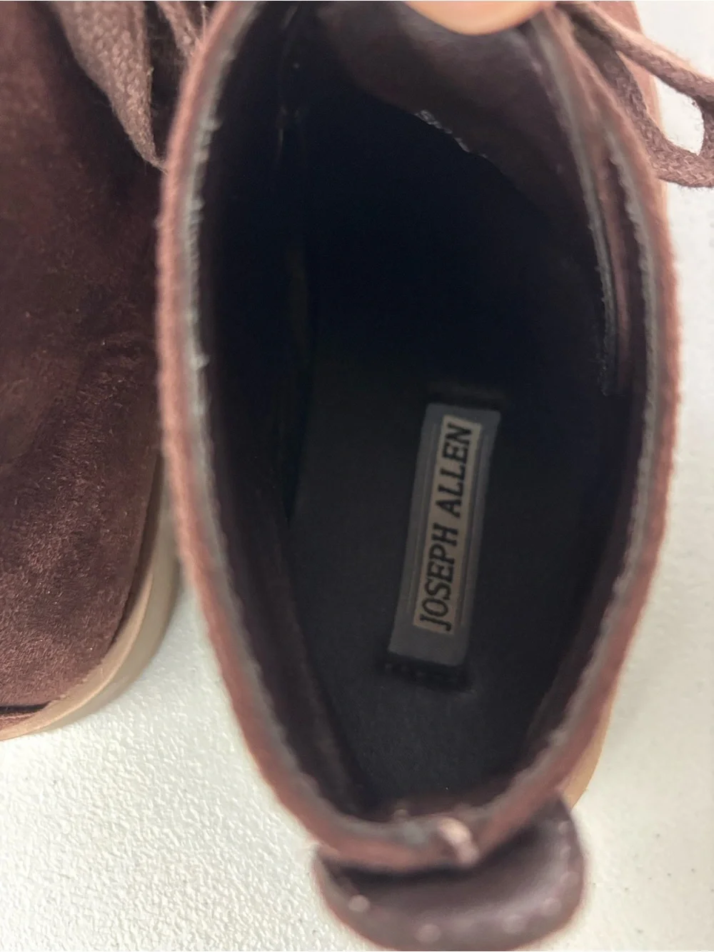 Joseph Allen Boys Brown Chukka Boot Lace Up Dressy Size 2